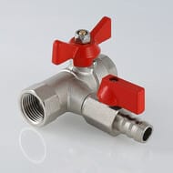Кран дренажный 1/2"В-1/2"В. VALTEC BASE шаровой с обратным клапаном, VT.248.N.04