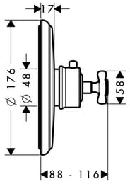 ��������� Axor Montreux 16810820  ����������������, ������� �����, ���� ������