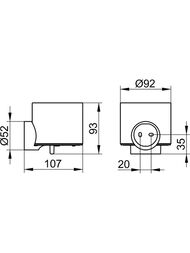 ������� ��� ������� ���� Keuco Reva ���������, 150 ��, �������� �������/���� 12852019000