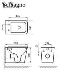 ������ ��������� BelBagno Ardente-R (340�490�350) ������������, ����� BB520CHR