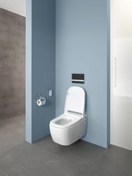 Унитаз подвесной Vitra V-Care Comfort с сиденьем,антибактериал. покр.,с функцией биде 5674B003-6194