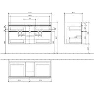 ����� ��� �������� Villeroy & Boch VENTICELLO A929 01 DH (1153�590�502) 4 �����, �����, ����� ����