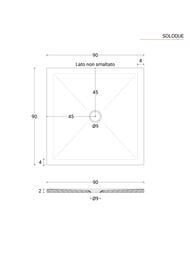 ������� ������ Azzurra SoloDue (900�900�20) ����������, ��������, ����� SDPD09009020CT