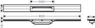 Hansgrohe RainDrain Flex ������� ����� ����� ��� ���� 70��, ���������� ������, ����.������ 56050140