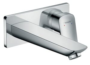 Смеситель Hansgrohe Logis 71220000 для умывальника встраиваемый, однозахватный, излив 195мм, хром