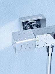 Смеситель Grohe Grohtherm Cube 34497000 для ванны/душа, термостат, короткий фиксированный излив — изображение 2