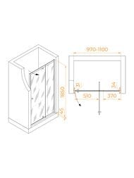 ������� ����� RGW Passage PA-02B NEW (1000�1850) ���������, ������ 6�� ����������/������ 41080200-14