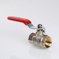 Кран шаровый 1 1/2"ВВ VALTEC BASE красная ручка VT.214.N.08