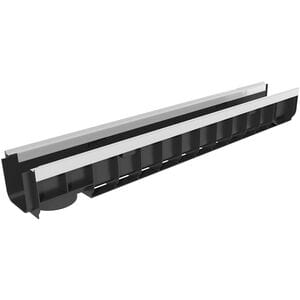 Лоток пластиковый усиленный DN 100 Gidrolica Standart Plus (1000х148х123) 5,1 л/сек арт.8014