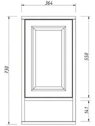 ���� � ����� Caprigo ������� ����� 360 bianco antico 364�730�180 ����� 33392L-�002