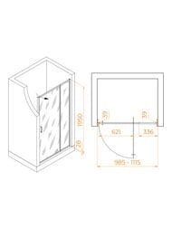 ������� ����� RGW Passage PA-008B (1000�1950) ���������, ������ 6�� ����������/������ 350800801-14