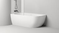 Ванна пристенная Salini Sofia Corner L 102525M 1700х850х590 угловая, S-Stone белый матовый