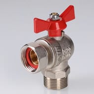Кран шаровый 1/2"ВН VALTEC BASE угловой с накидной гайкой, короткий, VT.267.NS.0404