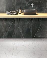 Керамогранитная плитка Vitra CityMarble Калакатта Блэк (600х1200) черная K951845LPR01 (кв.м.)