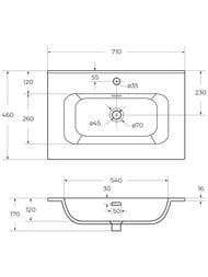 �������� ������������ Cezares (710�460�170) CZR-8095-70  �����