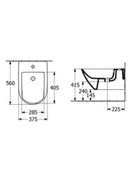   Villeroy & Boch Antao 541100RW (375560320) Stone White CeramicPlus