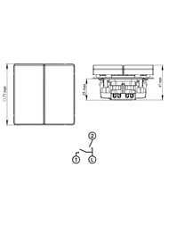 ����������� Systeme Electric ARTGALLERY 2-���������, ��.5, 10��, ��������, �������, GAL001451
