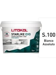 Затирка эпоксидная LITOKOL STARLIKE EVO S.100 BIANCO ASSOLUTO абсолютно белая, 5 кг