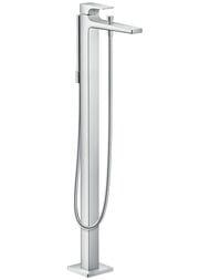 Смеситель Hansgrohe Metropol 32532000 напольный для ванны с ручным душем, наружн. часть,хром — миниатюра 1