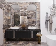 Керамогранитная плитка Laparet Electra Brown (600х1200х9) полированная, коричневая (кв.м.)