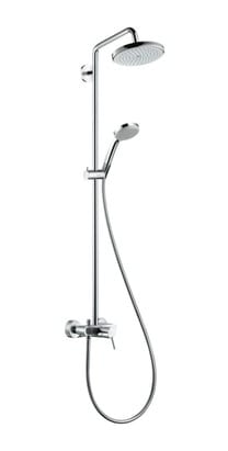 Душевая система Hansgrohe Croma 220 Showerpipe с однорычажным смесителем, держатель 400мм,хром 27222