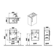 ����� � ��������� Vitra Root 450�280�550��, ���������, 1 ������, �����, ����: ����� ��������� 66342