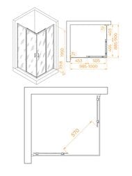 ������� ������ RGW Passage PA-040B (1000�900�1950) ������ 6�� �������/������ 3508104090-24