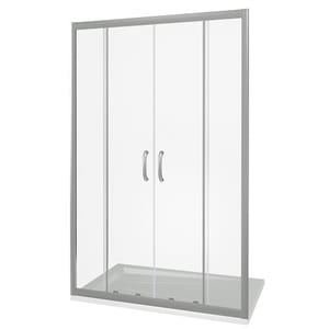Дверь душевая GOOD DOOR BAS INFINITY WTW-TD-170-C-CH (170х185) двери раздвиж., стекло прозрачное 6мм