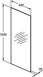 ������� Ideal Standard MIRROR&LIGHT (400�1000) � 4-��������� ����������, �������� T3258BH