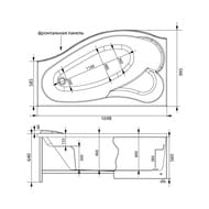 Панель фронтальная Aquanet PALMA 170 L 176150