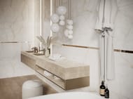 Керамогранитная плитка Laparet Onyx Clowdy полир.(600х1200) оникс, белая (кв.м.)