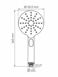 ����� ��� ���� WasserKRAFT Elbe A339 3 ������, �������, ������ soft-touch