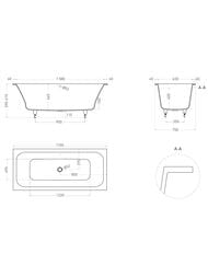 ����� ������������ Salini Orlanda Axis S-Sense (1700�750�600) ���.������, ����� ������� 103213M