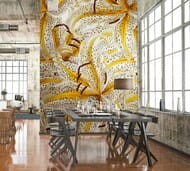 Панно Marburg Smart Art 46715 (1,59х2,70) цветы, желтое (рул.)