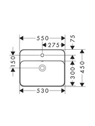 �������� Hansgrohe Xuniva Q 550�450�175 ������������,��������� ��� ���������,����� 60162450
