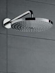 Верхний душ Hansgrohe Raindance Select S 240 2jet с держателем 390 мм, белый/хром 26466400 — изображение 4