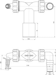 ������ Alcaplast P156Z DN40/32 � ����� ��������� (8-16/17-23) � ��������� ���������