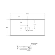 ���������� BelBagno (1000�460�20) ������������, ��� ���. ��� ����., Marmo Nero Opaco KEP-100-MNO-W0