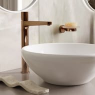 Смеситель для раковины WasserKRAFT Paar 8803H однозахватный, высокий излив, цвет: розовое золото