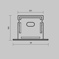 �������� �������� Maytoni Led Strip (��� 27�20) 2 ��., ALM-2720-EC, �����, 642070