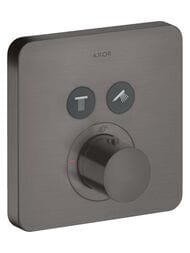 Смеситель Axor ShowerSelect 36707340 встраиваемый, наружняя часть, шлиф. черный хром — миниатюра 1