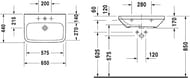 ���������� ����������� DURAVIT DURASTYLE 650�440�170 1 ���. ��� ����., ��� �������� 2324650000