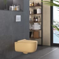 Унитаз подвесной Berges EGO XL 540х360х330 безободковый, сиденье микролифт, кашемир мат. 083211