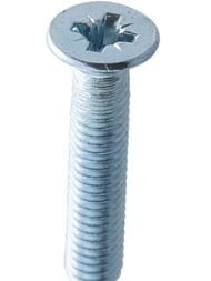 Винт с потайной головкой DIN 965 Zn М4х30 (15 шт.) белый цинк, КР.110514