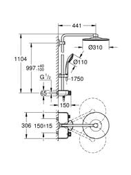 ������� ������� Grohe Euphoria SmartControl 310 Duo ���������,���������,��������� ������ 22120KF0