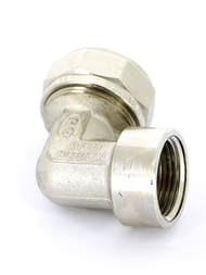 Угольник Tiemme м/пластик обжим. 26х3/4"В 1600034(1605N002605)
