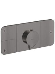 Смеситель Axor One 45713340 термостатический, на 3 потребителя, внешняя часть, шлиф.черный хром — миниатюра 1
