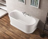 Ванна акриловая BelBagno BB408-1500-800 (1500х800х600) свободностоящая, пристенная, с обвязкой
