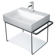 Полка стеклянная для консоли Duravit DuraSquare 570х380 белая 0099648300