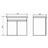 ����� COMFORTY ����-70�� (700�850�450) ���������, � ���������, ����� ������� ������� 00-00006117